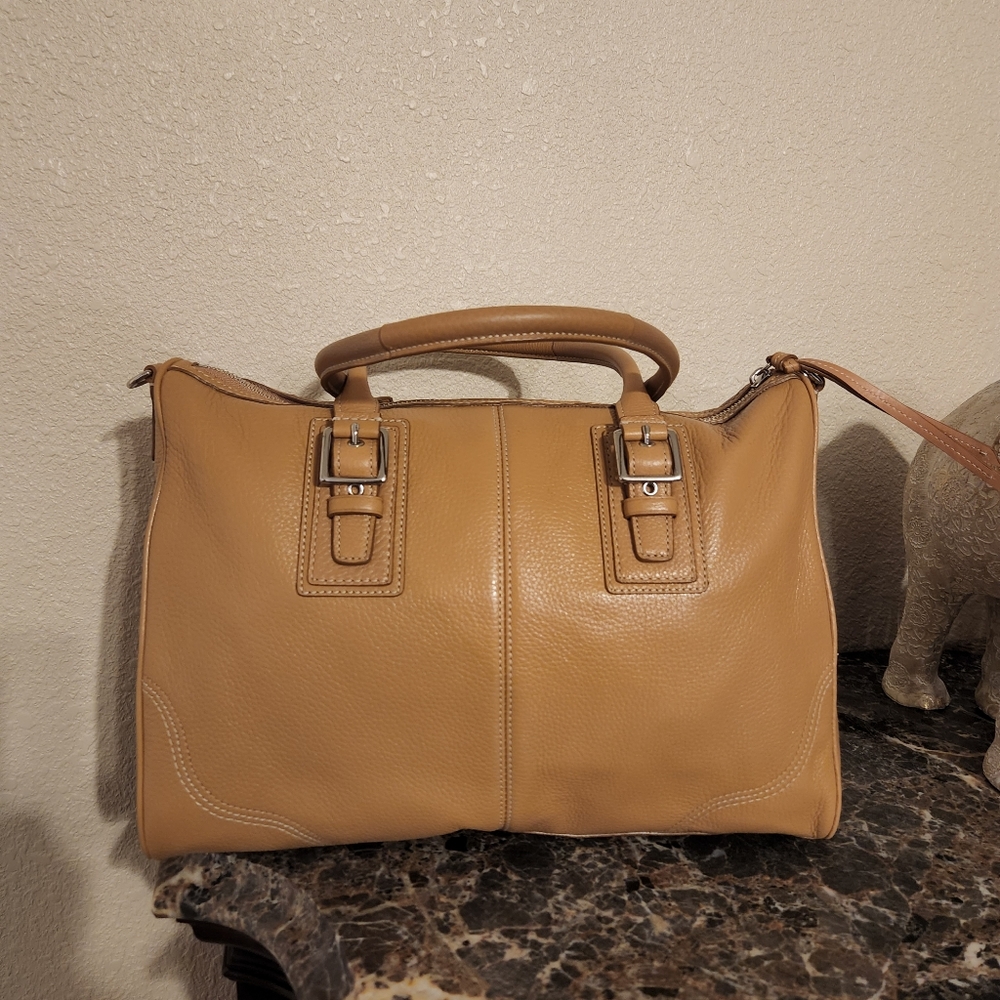 Coach Soft Leather Satchel Handbag - image 3